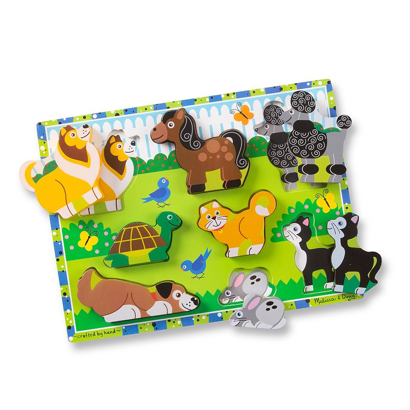 Melissa and Doug Pets Chunky Puzzle, Multicolor