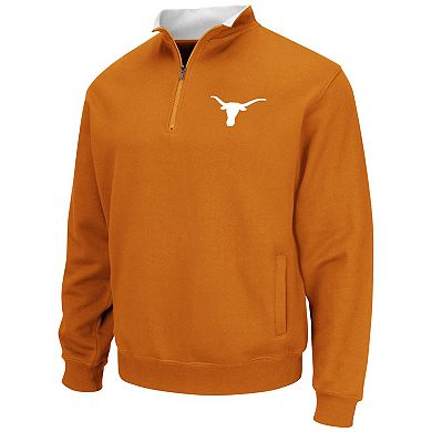 Men's Colosseum Texas Orange Texas Longhorns Tortugas Quarter-Zip Sweatshirt