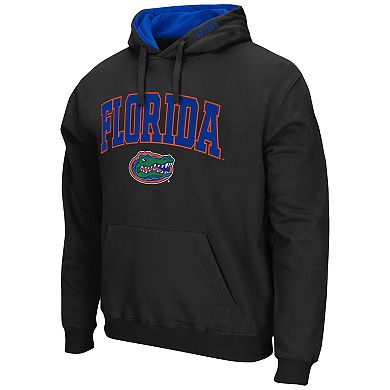 Men's Colosseum Black Florida Gators Arch & Logo 3.0 Pullover Hoodie