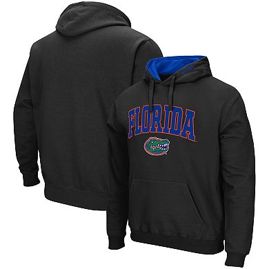 Men's Colosseum Black Florida Gators Arch & Logo 3.0 Pullover Hoodie