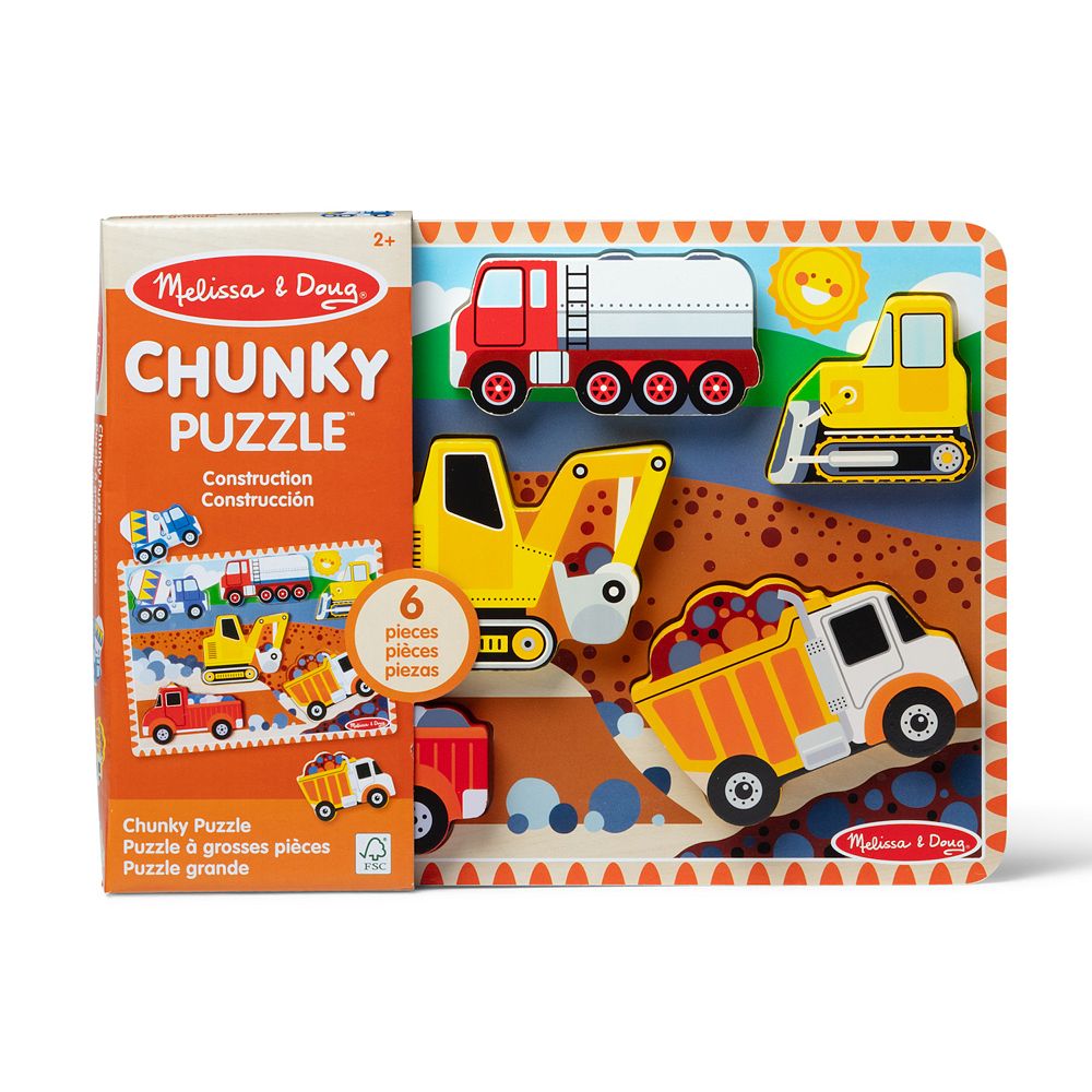 Melissa & Doug Construction Chunky Puzzle