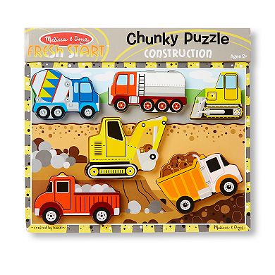 Melissa and Doug Construction Chunky Puzzle