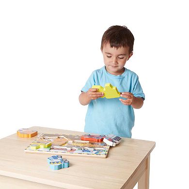 Melissa and Doug Construction Chunky Puzzle