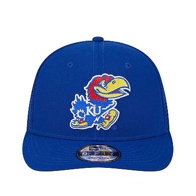 Men's New Era Royal Kansas Jayhawks Trucker 9FIFTY Snapback Hat