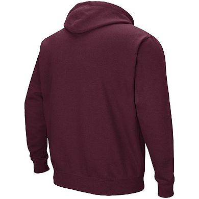 Men's Colosseum Maroon Texas A&M Aggies Arch & Logo 3.0 Pullover Hoodie