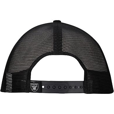 Men's New Era White/Black Las Vegas Raiders Distressed 9FIFTY A-Frame Snapback Hat
