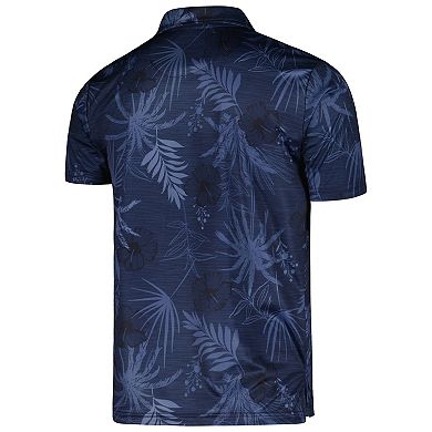 Men's Colosseum Navy Notre Dame Fighting Irish Palms Team Polo