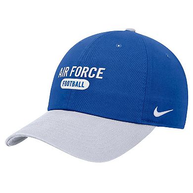 Men's Nike Royal Air Force Falcons Colorblock Club Adjustable Hat