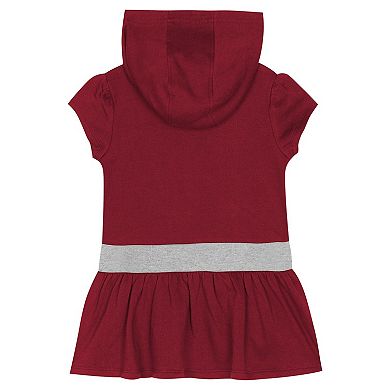 Girls Toddler Crimson Alabama Crimson Tide Team Love French Terry Hoodie Dress