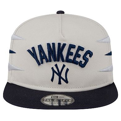 Men's New Era Cream New York Yankees Iron Golfer Snapback Hat