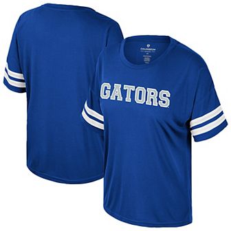 Women's Colosseum Royal Florida Gators Treasure Oversized Sequin T-Shirt