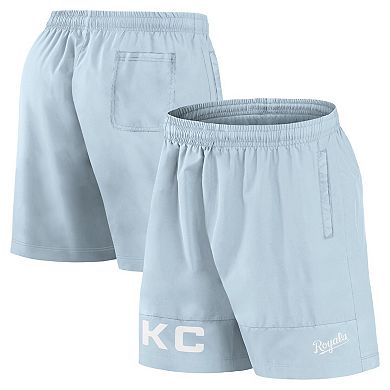 Men's Fanatics Light Blue Kansas City Royals Elements Swim Shorts