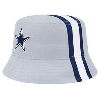 Men's New Era Gray Dallas Cowboys Helmet Bucket Hat