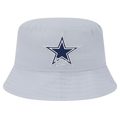 Men's New Era Gray Dallas Cowboys Helmet Bucket Hat
