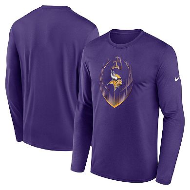 Men's Nike Purple Minnesota Vikings Legend Icon Long Sleeve T-Shirt