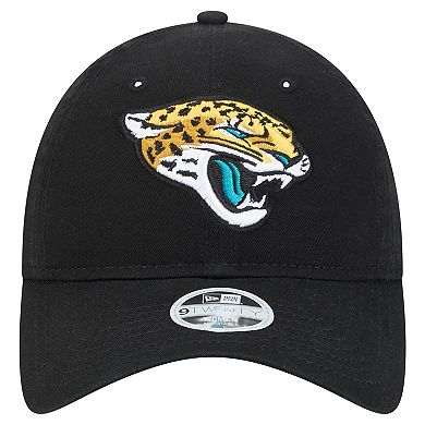 Women's New Era Black Jacksonville Jaguars Main Core Classic 2.0 9TWENTY Adjustable Hat