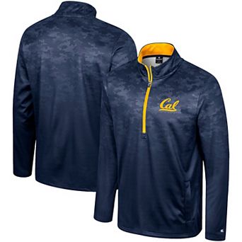 Men's Colosseum Navy Cal Bears The Machine Half-Zip Jacket