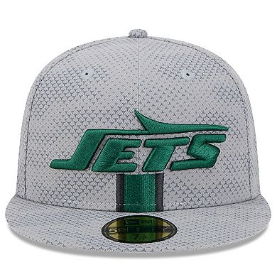 Men's New Era Gray New York Jets 2024 Sideline 59FIFTY Fitted Hat