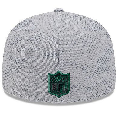 Men's New Era Gray New York Jets 2024 Sideline 59FIFTY Fitted Hat
