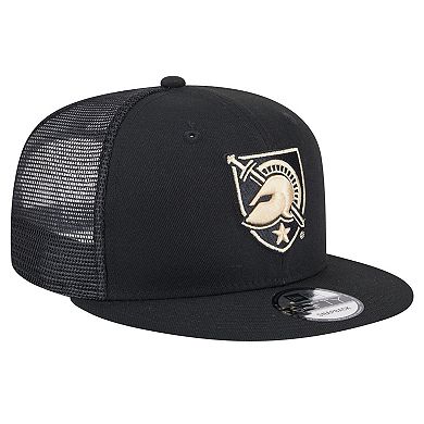 Men's New Era Black Army Black Knights Trucker 9FIFTY Snapback Hat