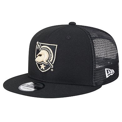 Men's New Era Black Army Black Knights Trucker 9FIFTY Snapback Hat