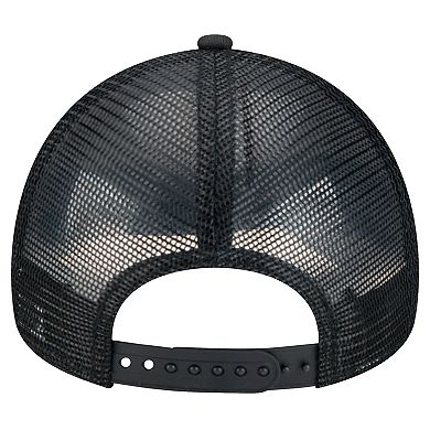 Women's New Era Black Cincinnati Bengals Peace & Love Trucker 9FORTY Adjustable Hat