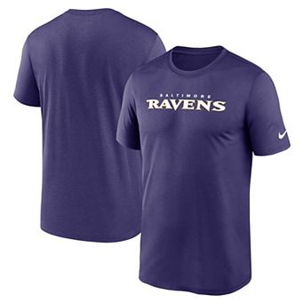 Men's Nike Purple Baltimore Ravens Primetime Legend Wordmark Performance T-Shirt
