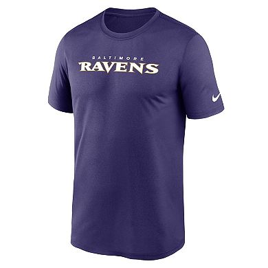 Men's Nike Purple Baltimore Ravens Primetime Legend Wordmark Performance T-Shirt