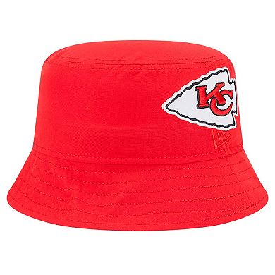 Men's New Era Red Kansas City Chiefs Helmet Bucket Hat