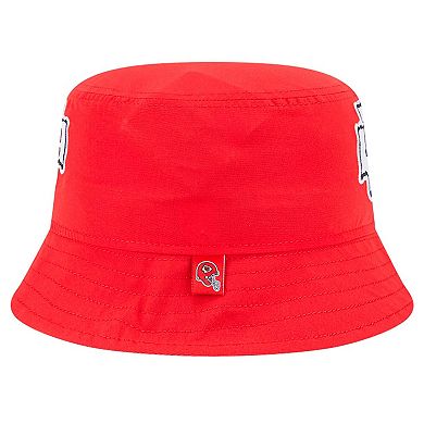 Men's New Era Red Kansas City Chiefs Helmet Bucket Hat