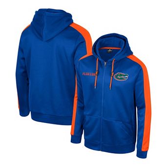 Men's Colosseum Royal Florida Gators Reese Full-Zip Hoodie