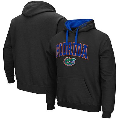 Men's Colosseum Black Florida Gators Big & Tall Arch & Logo 2.0 Pullover Hoodie