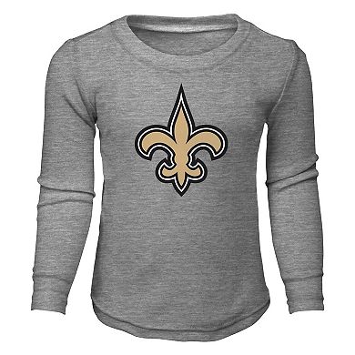 Youth New Orleans Saints Long Sleeve T-Shirt and Pants Sleep Set