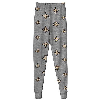 Youth New Orleans Saints Long Sleeve T-Shirt and Pants Sleep Set