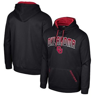 Men's Colosseum Black Oklahoma Sooners Reese Pullover Hoodie