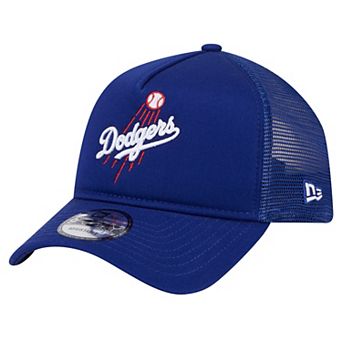Men's New Era Royal Los Angeles Dodgers 9FORTY A-Frame Trucker Adjustable Hat
