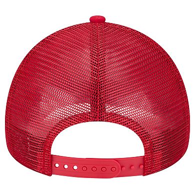 Men's New Era Red Philadelphia Phillies 9FORTY A-Frame Trucker Adjustable Hat