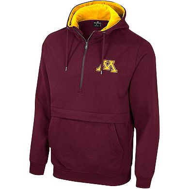 Men's Colosseum Maroon Minnesota Golden Gophers Half-Zip Hoodie