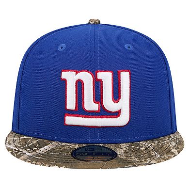 Men's New Era Royal New York Giants Active Two-Tone Camo 59FIFTY Fitted Hat