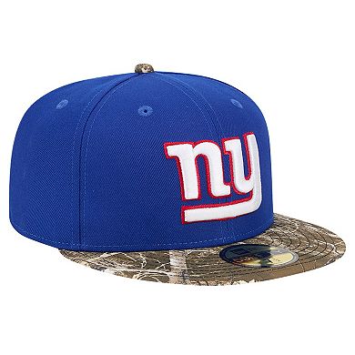 Men's New Era Royal New York Giants Active Two-Tone Camo 59FIFTY Fitted Hat