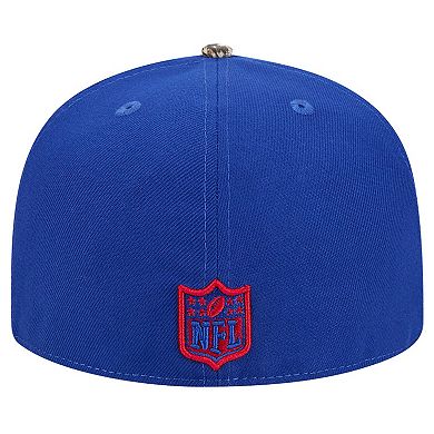 Men's New Era Royal New York Giants Active Two-Tone Camo 59FIFTY Fitted Hat