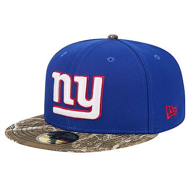 Men's New Era Royal New York Giants Active Two-Tone Camo 59FIFTY Fitted Hat