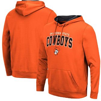 Men's Colosseum Orange Oklahoma State Cowboys Resistance Pullover Hoodie