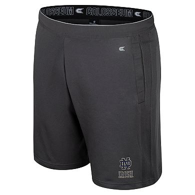 Men's Colosseum Charcoal Notre Dame Fighting Irish Forget Shorts