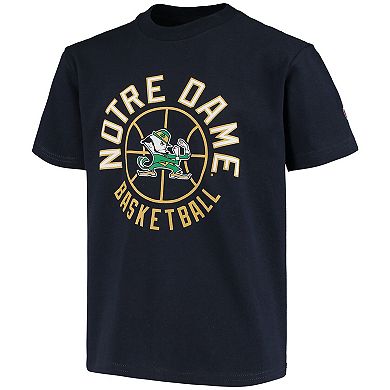 Youth Champion Navy Notre Dame Fighting Irish Basketball T-Shirt