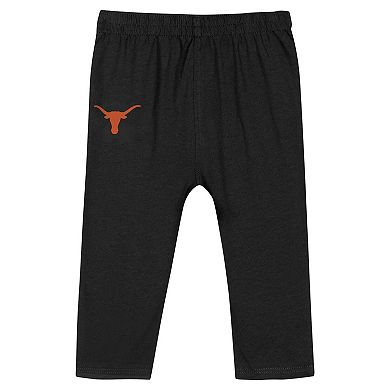 Infant Black Texas Longhorns Double Up Long Sleeve Bodysuit & Pant Set