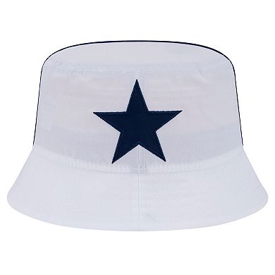 Men's New Era White Dallas Cowboys Helmet Bucket Hat