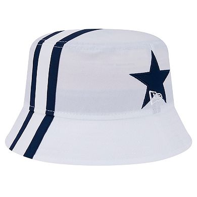 Men's New Era White Dallas Cowboys Helmet Bucket Hat