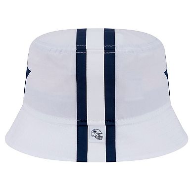 Men's New Era White Dallas Cowboys Helmet Bucket Hat