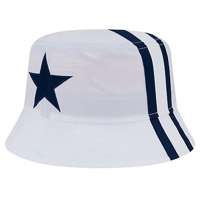 Men's New Era White Dallas Cowboys Helmet Bucket Hat